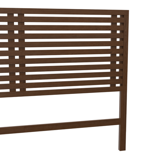 Tête De Lit Sur Pied En Lattes Ava 160 Cm Façon Bois Vieilli