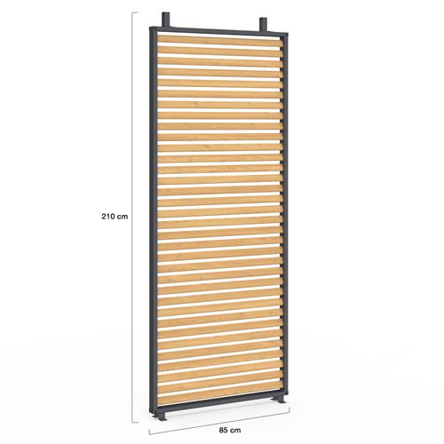 Pergola édition Collector Persiennes Horizontales Effet Bois Et Toit Rétractable 3x4m 4 Pans Modulab