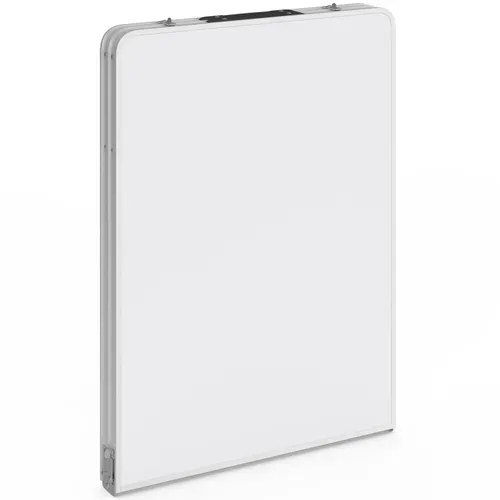 Table De Camping Pliante Réglable En Hauteur 160 Cm Et 6 Tabourets Blancs