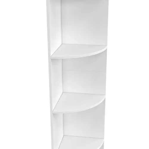 Etagère D'angle Modula 5 Niveaux Blanche à Poser Ou à Fixer