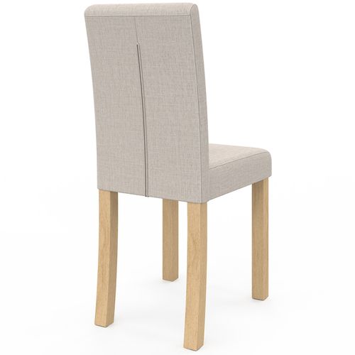 Lot De 6 Chaises Polga Capitonnées Mix Color Taupe, Beige Et Marron
