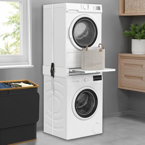 Kit De Superposition Universel Lave Linge Et Sèche Linge Avec Tablette Et Séchoir