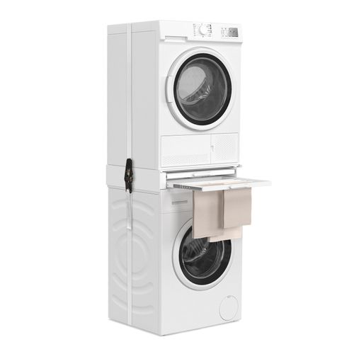 Kit De Superposition Universel Lave Linge Et Sèche Linge Avec Tablette Et Séchoir