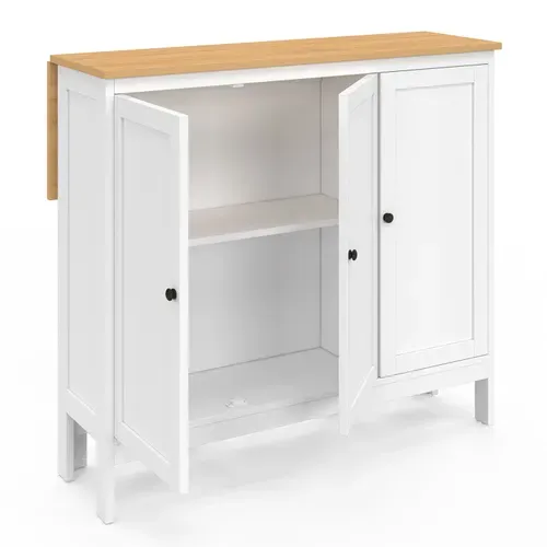Ensemble Table De Bar Îlot Achille Et 2 Tabourets Bois Blanc Plateau Façon Hêtre