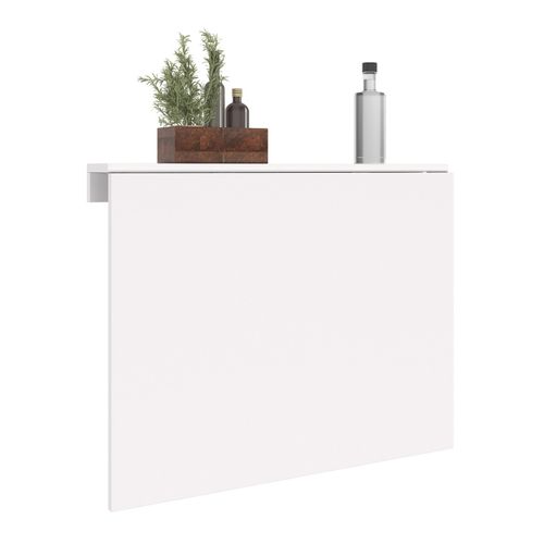 Table Murale Express Rabattable 2 Personnes Blanc L. 70 Cm