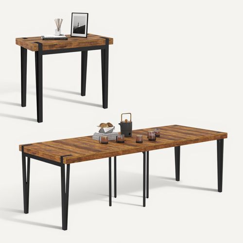 Table Console Extensible Austria 10 Personnes 235 Cm Design Industriel