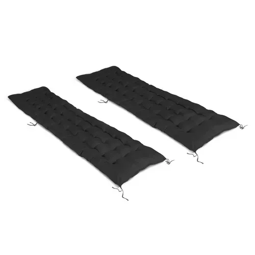 Lot De 2 Coussins Universel De Transat Adam 180 Cm Noir