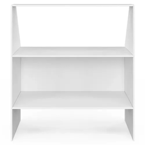 Bibliothèque Sous Pente 2 Niveaux Tomi 100 X 50 X 70/110 Cm Blanc