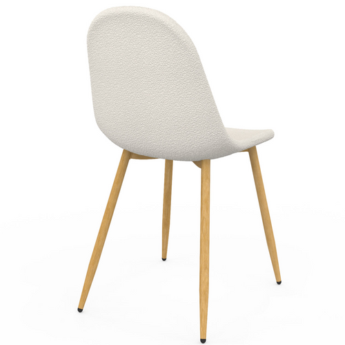 Lot De 6 Chaises Dari En Tissu Bouclette Pour Salle à Manger
