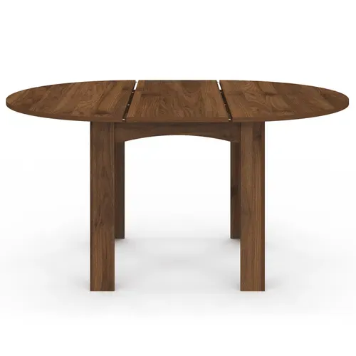 Table À Manger Extensible Ronde Dona 4-8 Personnes Noyer 110-150 Cm