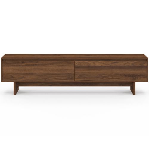Meuble TV 180 Cm Yuri 2 Portes Effet Noyer