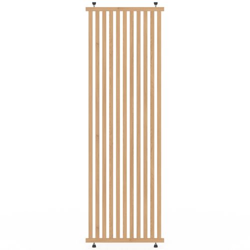 Cloison De Séparation Claustra 250 X 80 Cm En Tasseaux De Bois Coloris Chêne