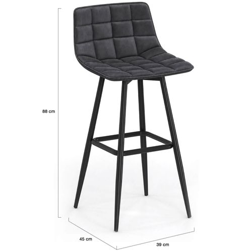 Lot De 4 Tabourets De Bar Mady En Velours Mix Color Gris Foncé, Terracotta X2, Beige