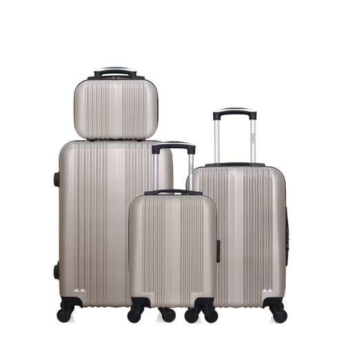 Lot De 4 - Valise Weekend, Valise Cabine, Valise Cabine Xxs Et Vanity Lipari