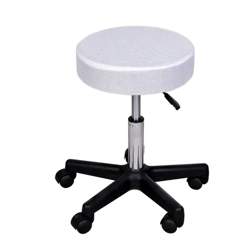 Tabouret Massage à Roulettes Réglable Noir