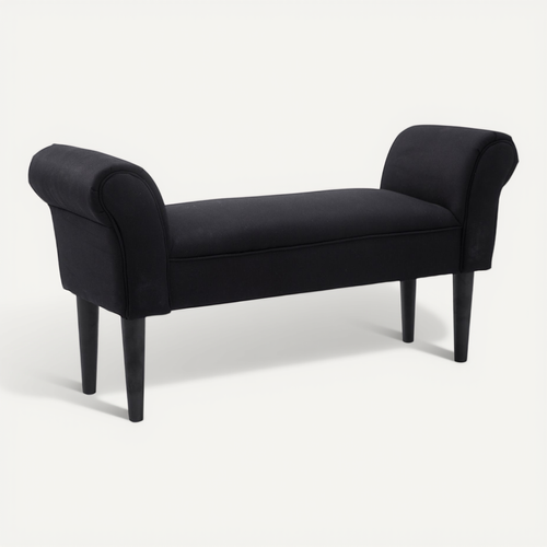 Banc Banquette Accoudoirs Courbés Tissu