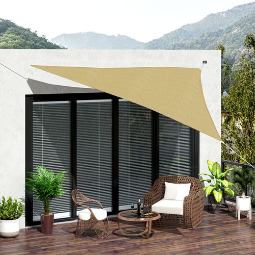 Voile D'ombrage Triangulaire 4x4x4 M Sable