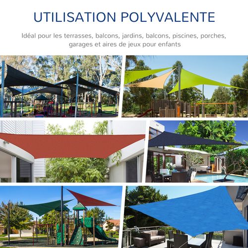 Voile D'ombrage Triangulaire 4x4x4 M Sable