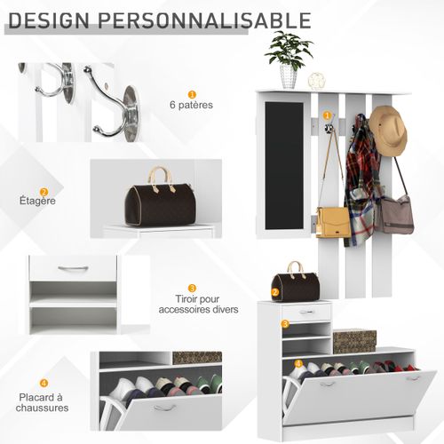 Ensemble De Meubles D'entrée Design Contemporain