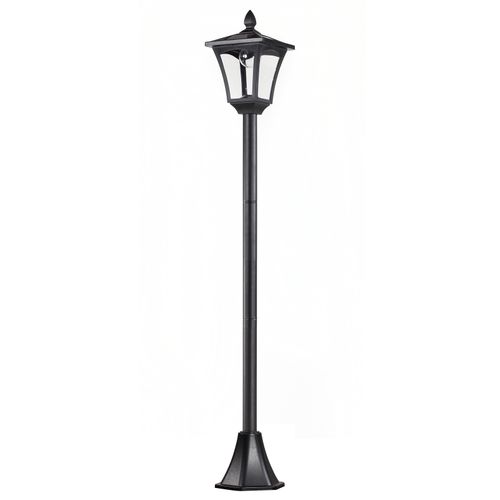 Lampadaire Extérieur Solaire Luminaire Lanterne LED Noir