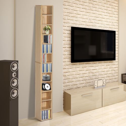 étagère Colonne Range-cd Dim. 21l X 20l X 175h Cm