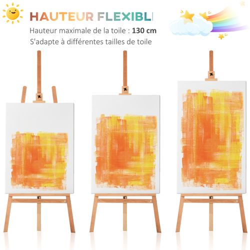 Chevalet De Peinture En Bois