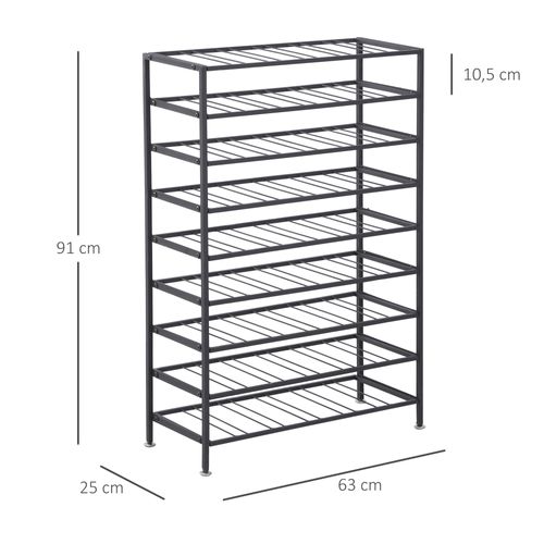 étagère à Vin Rack Pour Bouteilles Range-bouteilles 54 Bouteilles Métal Noir