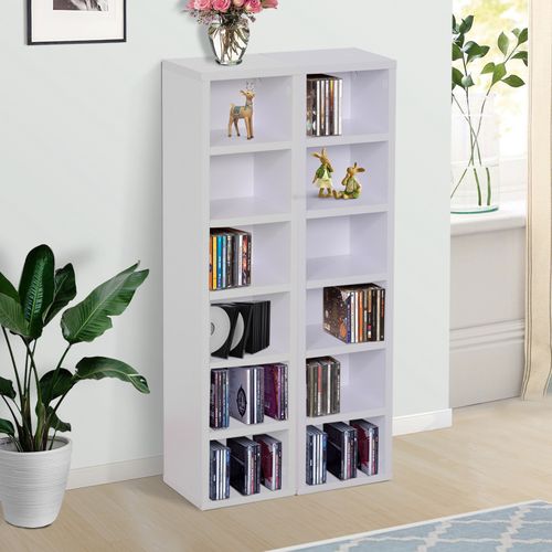 Lot De 2 étagères Colonnes Range-cd/dvd 21l X 19l X 88h Cm