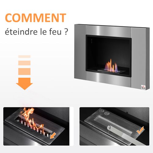 Cheminée Bioéthanol Murale Design