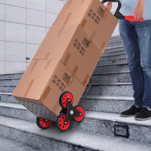 Diable Pour Escalier 6 Roues Rouge Noir - Diable - Chariot BUT