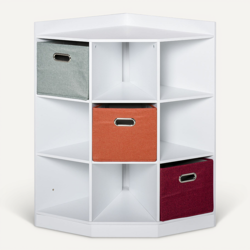 Meuble De Rangement D'angle + 3 Tiroirs Non Tissé