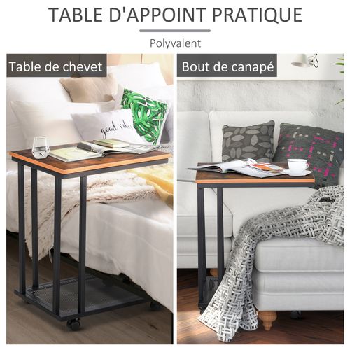 Table Basse Table D'appoint Vintage Style Industriel