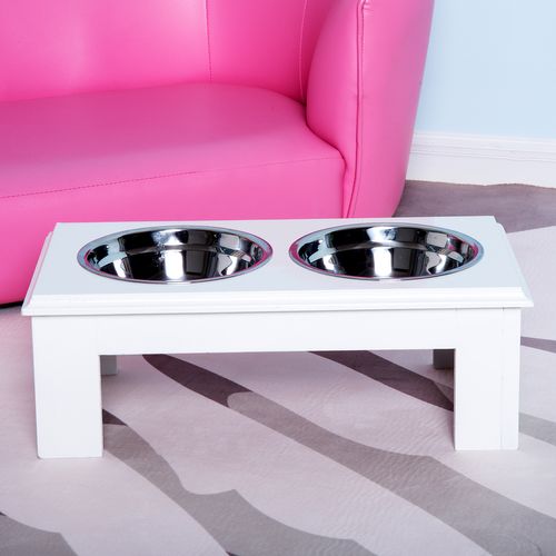 Gamelle Double Chien Chat Surélevée Mdf