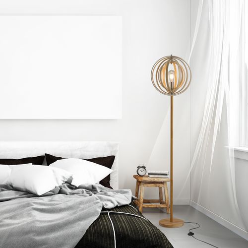 Lampadaire Design En Bois