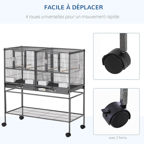 Cage à Oiseaux Avec Séparation