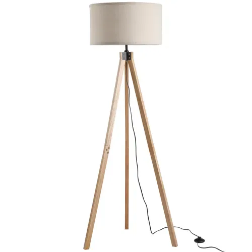 Lampadaire Trépied En Bois