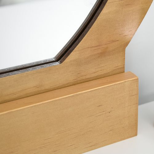 Coiffeuse Design Scandinave Miroir, 2 Tiroirs Et Tabouret Blanc Pin Clair