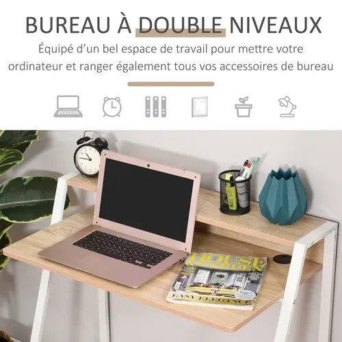 Bureau Secrétaire Néo-rétro Avec étagère