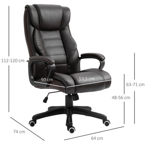 Fauteuil De Bureau Direction Massant Grand Confort Revêtement Synthétique