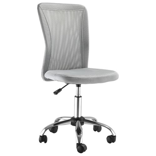Chaise De Bureau Ergonomique Hauteur Réglable Piètement Chromé Pivotant 360° Revêtement Maille