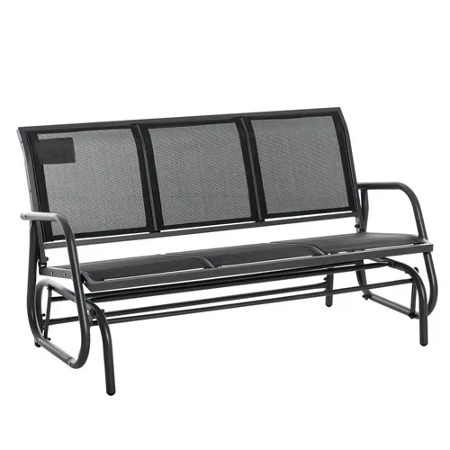Banc à Bascule De Jardin 3 Places Design Contemporain