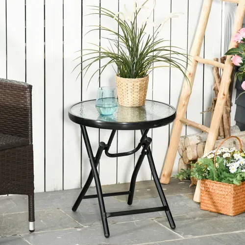 Table Basse Ronde Bistro De Jardin Pliable
