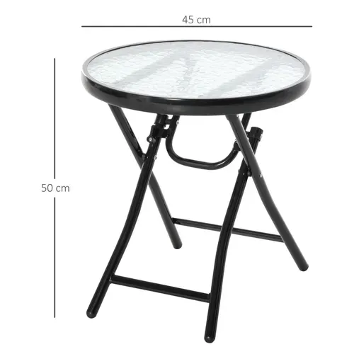 Table Basse Ronde Bistro De Jardin Pliable
