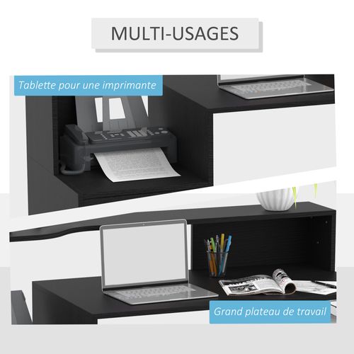 Bureau Informatique Multimédia Design Multi-rangement