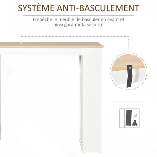Table De Bar Avec Rangement 3 Étagères