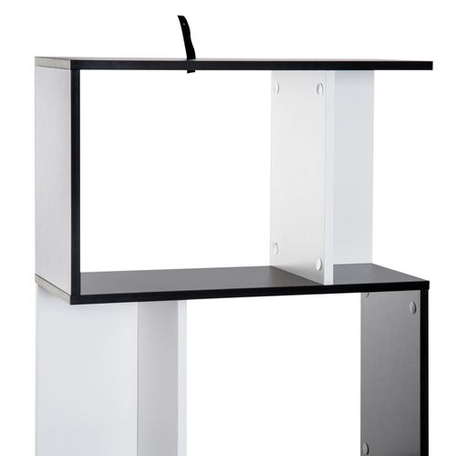 Etagère Contemporaine En S 4 étagères Bicolore