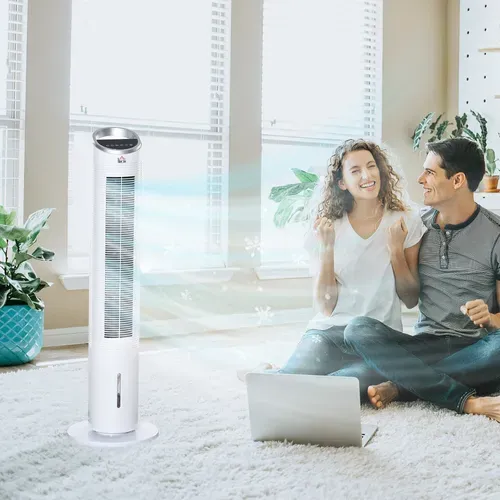 Ventilateur Colonne Rafraichisseur D'air Humidificateur 3 En 1