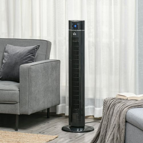 Ventilateur Colonne Ioniseur 2 En 1 Avec Télécommande Noir