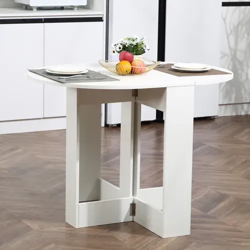 Table Pliable 2 Abattants - Table Ovale Extensible