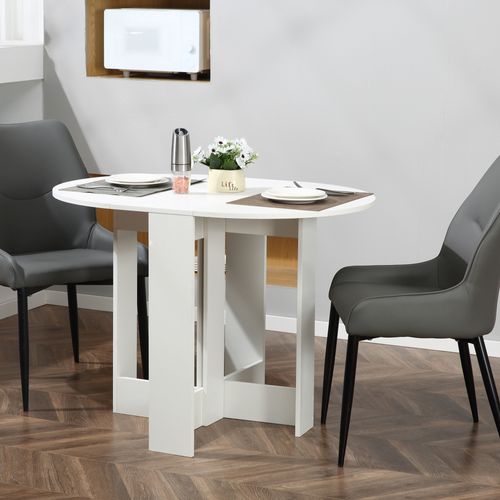 Table Pliable 2 Abattants - Table Ovale Extensible